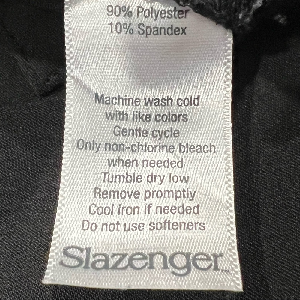 Slazenger Women’s Golf Pants Black Gorpcore Snap Button Casual Trouser Sz 12 - Picture 6 of 9